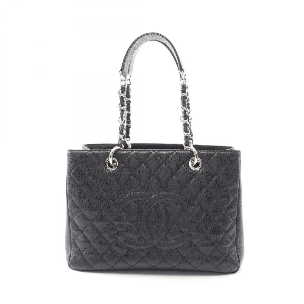 Chanel Matelasse Grand Shopping GST Tote Bag Caviar Leather Grained Calfskin